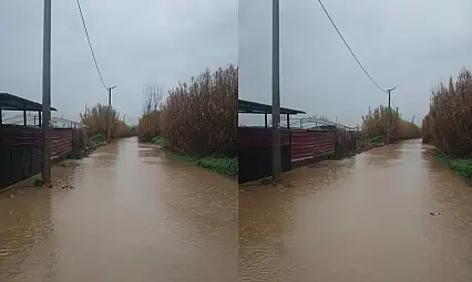 ÖDEMİŞ'TE YAĞMUR ÇİLESİ: SUNGURLU MEZARLIĞI YOLU GEÇİT VERMİYOR