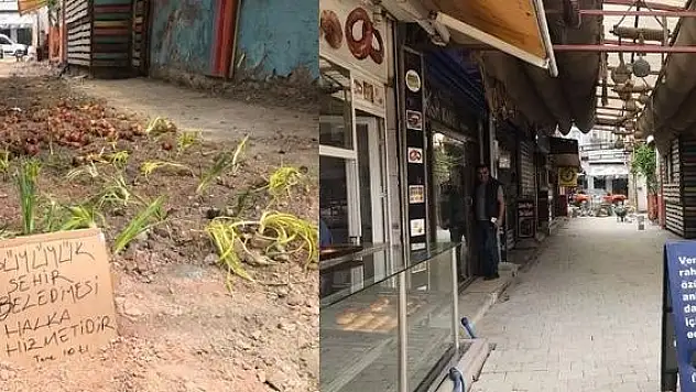 Belediyeden soğan tarlasına acil müdahale