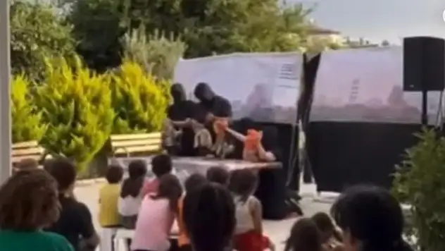 Depremzede çocuklara yapılan etkinlik yuh dedirtti