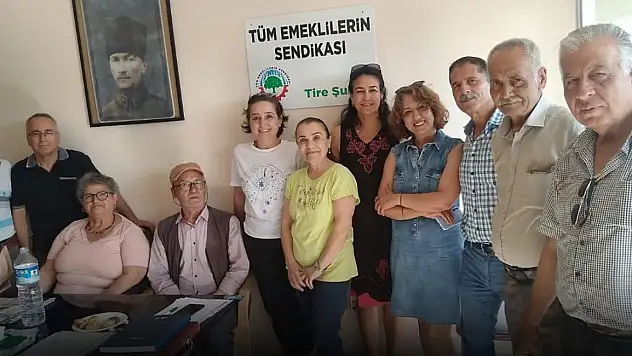 Eğitim-Sen Tire Şubesi, Tüm Emekliler Sendikası'nı Ziyaret Ederek Dayanışmayı Güçlendirdi