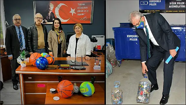 En çok atık pil toplayan Zafer İlkokulu'na ödül