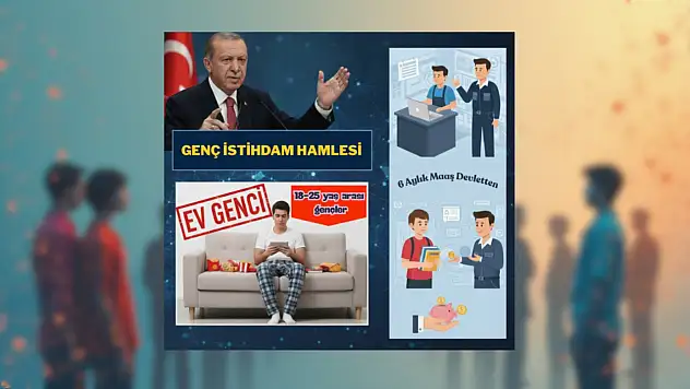 ERDOĞAN'DAN GENÇLERE GENİŞ KAPSAMLI İSTİHDAM VE GELİR DESTEĞİ