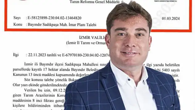 Eski Bayındır Belediye Başkanı Uğur Demirezen'den İmar Planı Açıklaması