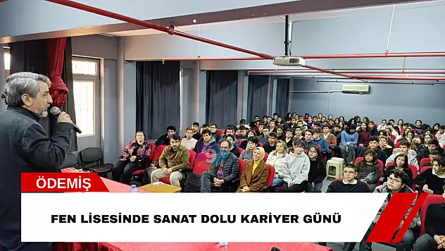 Fen lisesinde sanat dolu kariyer günü