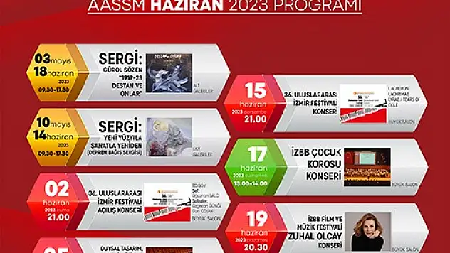 Haziran'da İzmir sanata doyacak