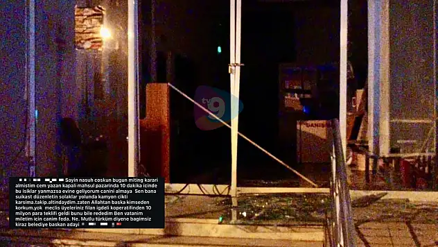 KİRAZ'DA BELEDİYE KAPISINA SALDIRI: BAŞKAN'A TEHDİT SAVURAN ŞÜPHELİ GÖZALTINDA