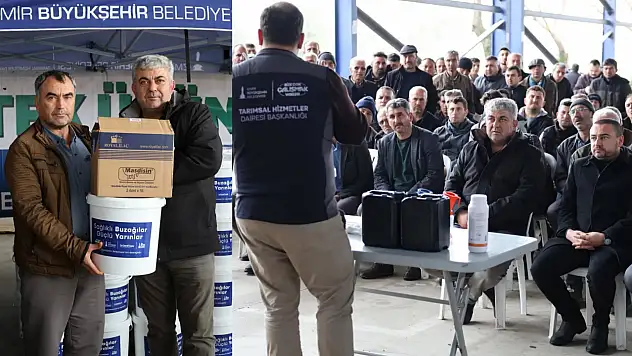 KİRAZ'DA BUZAĞI DESTEK KİTİ DAĞITIMI GERÇEKLEŞTİRİLDİ