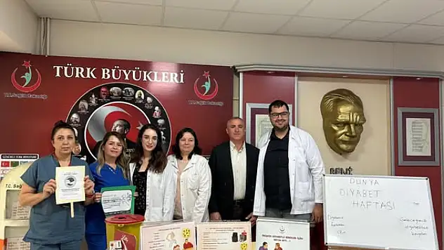 Kiraz Devlet Hastanesi'nde Diyabet Günü İçin Farkındalık Etkinliği