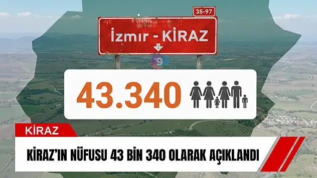 Kiraz'ın nüfusu 43 bin 340 olarak açıklandı