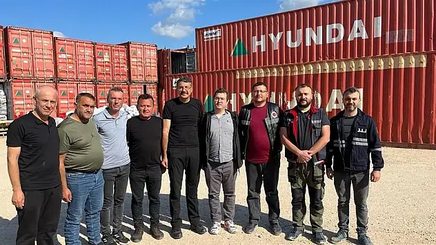 Maden işçileriyle bayramlaşma