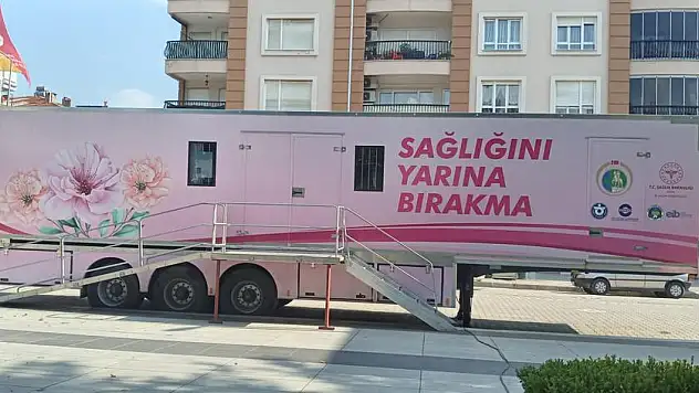 Meme Kanseri Taraması için KETEM Tır'ı Ödemiş'te