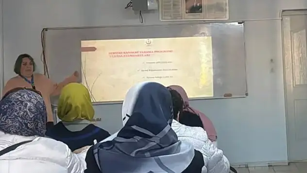 ÖDEMİŞ HALK EĞİTİM MERKEZİ'NDE KANSER FARKINDALIK EĞİTİMİ