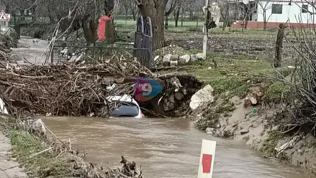 Ödemiş Subatan Yaylası'nda araç dereye uçtu