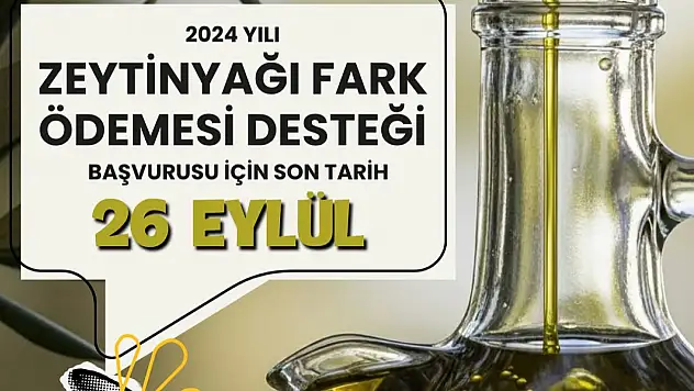 Ödemiş'te Zeytinyağı Fark Ödemesi Başvuruları Sürüyor