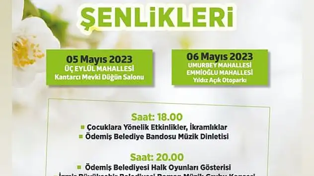 Ödemiş'te Hıdrellez Şenlikleri başlıyor