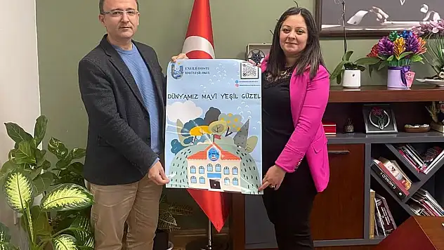 Şehit Burhan Aktürk Ortaokulu 'Enerji Dostu Mavi Yeşil Okul' Belgesi Aldı