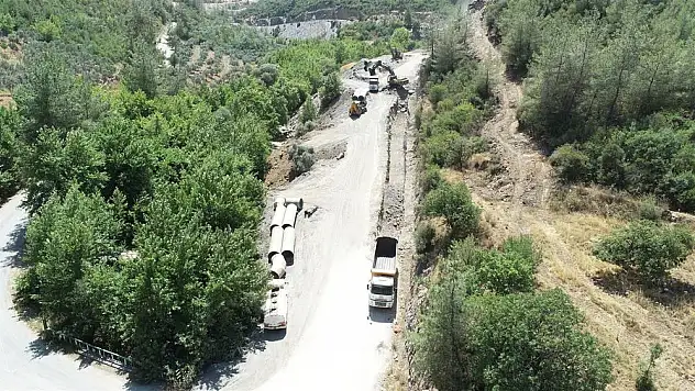 Tarımsal modern sulama arazisinin yapımı bitmek üzere