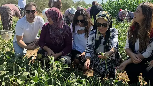 TİRE'DE ŞEBNEM BURSALI'DAN ÇİFTÇİDEN ESNAFA YOĞUN TEMAS