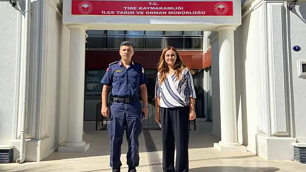 TİRE İLÇE JANDARMA KOMUTANI MUSTAFA GÜVEN'DEN KURUMLARA ZİYARET