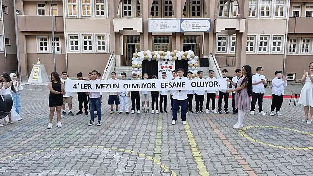 TOKİ Şehit Mehmet Çağlar Bölük İlkokulu'nda Mezuniyet Sevinci