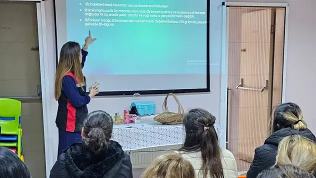 VELİLERE GIDA ETİKETİ OKURYAZARLIĞI EĞİTİMİ