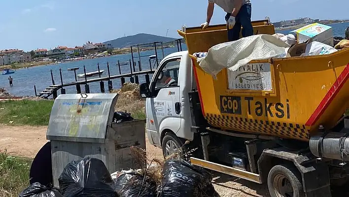 10 bin ton çöp toplandı