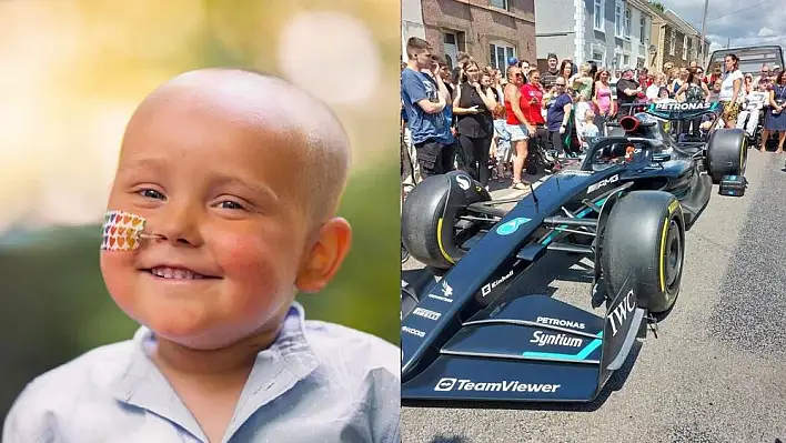 3 yaşındaki kanser hastası Morgan’ın F1 heyecanı