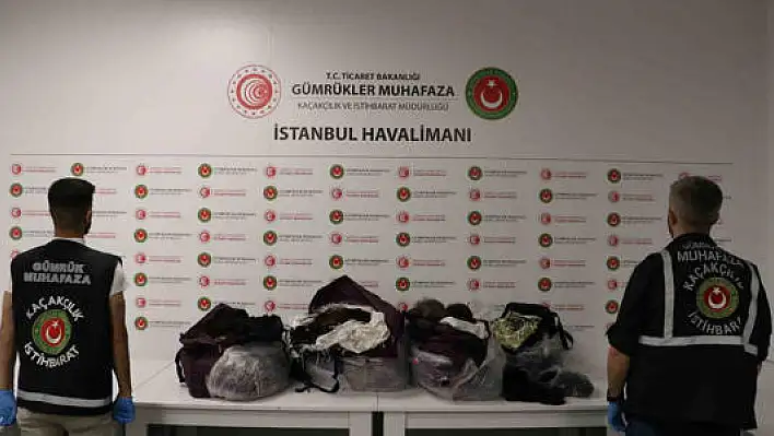 93 kilogram saç ele geçirildi
