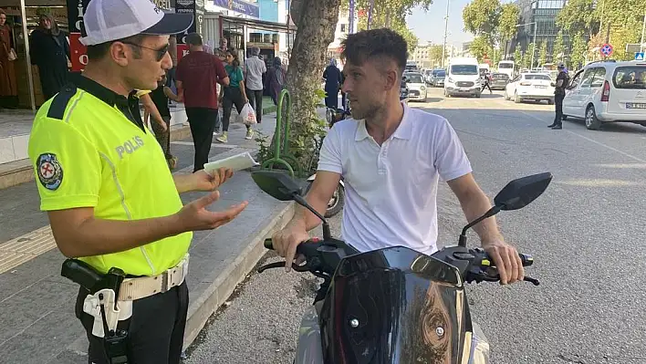 Adıyaman'da, 'Kask' denetimi yapıldı