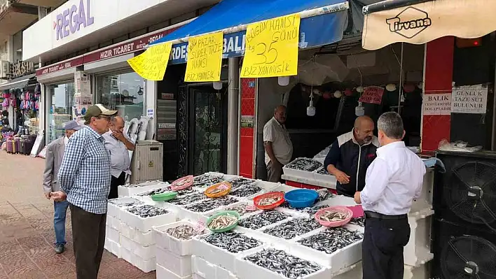 Balıkçılar halk günü yaptı: Hamsinin kilosu 35 TL'den satışa sunuldu