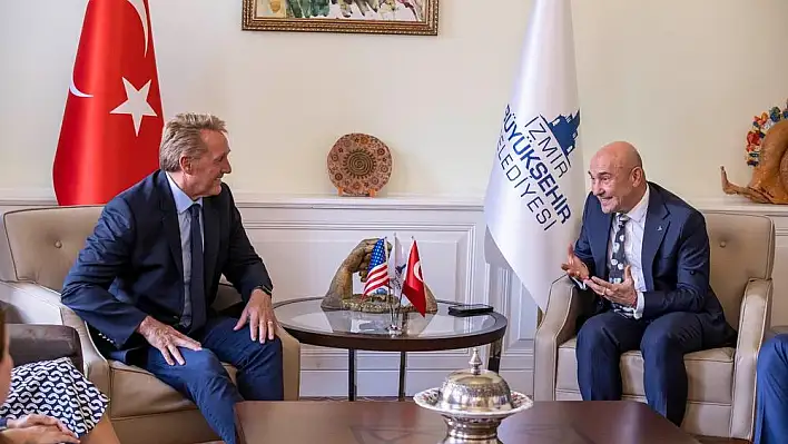 Başkan Soyer ABD Büyükelçisi Jeffry Flake'i ağırladı
