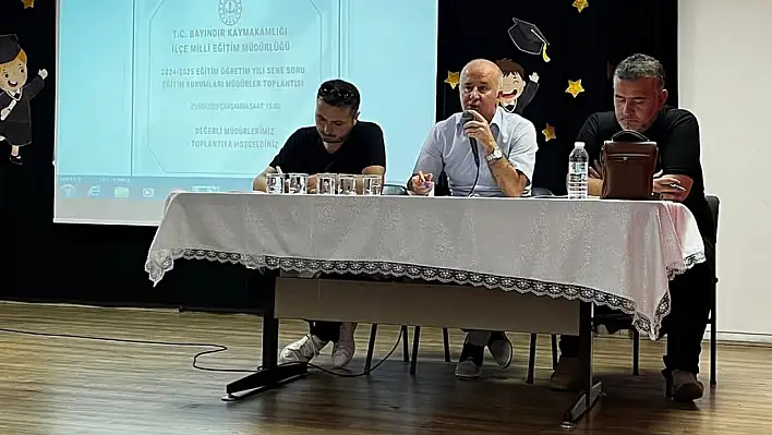 Bayındır'da 2024-2025 Eğitim Yılı Sene Sonu Müdürler Kurulu Toplantısı Gerçekleştirildi