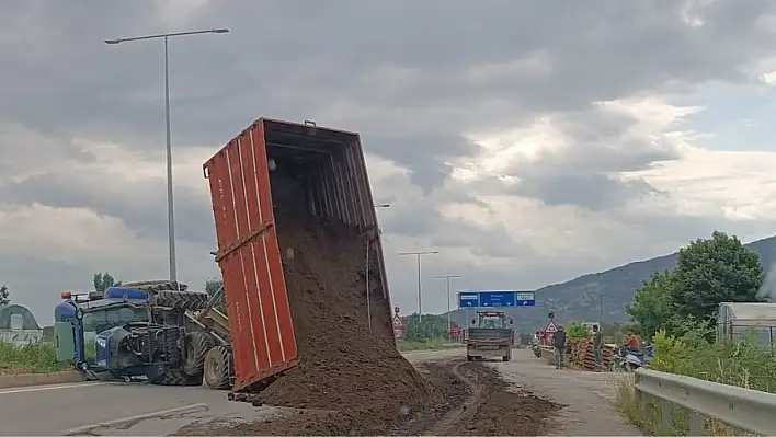 Bayındır’da römork kazası