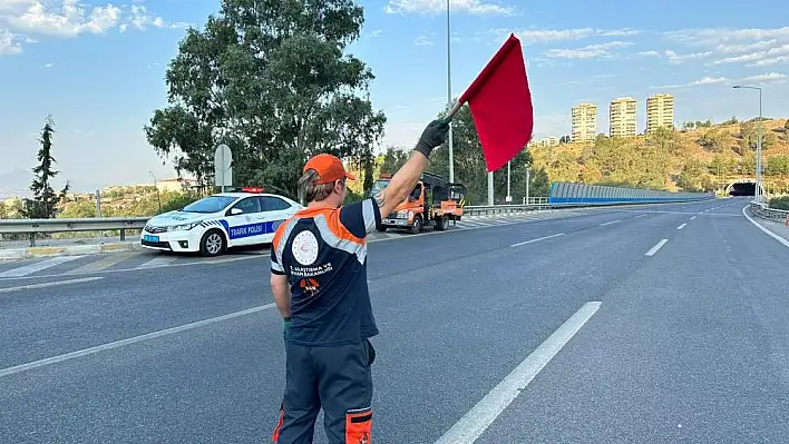 Bayraklı Tünellerinde yangın tatbikatı