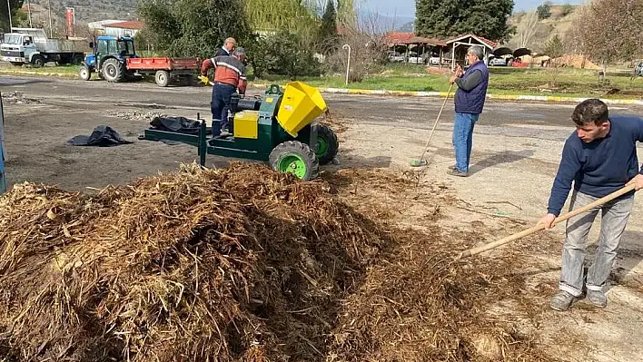 Bitkisel atık, gübreye dönüştü