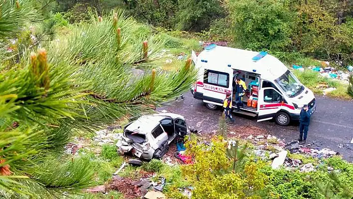 Bursa'da korkutan kaza: 1 ölü, 1 yaralı