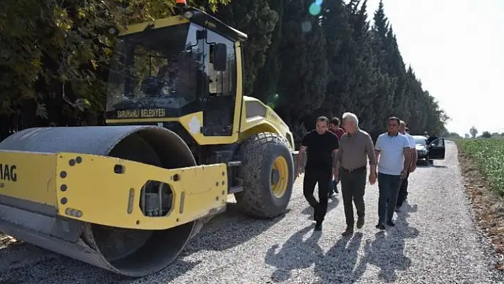 Büyükşehirden Saruhanlı'ya bitüm desteği