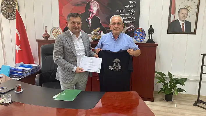 ÇEKUD Genel Müdürü Süleyman Coşar'dan Kaymakam Erdoğan'a Ziyaret