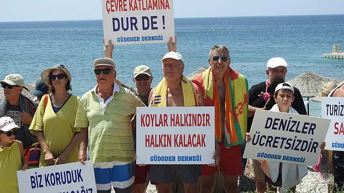 Çeşme’de havlulu tepki devam ediyor