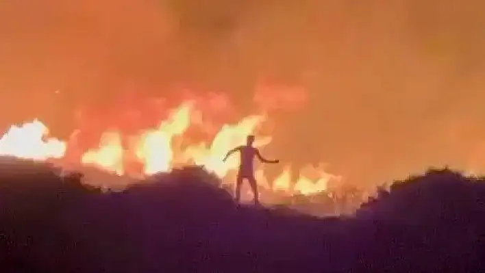 Çeşme'yi  yakan kundakçı tutuklandı