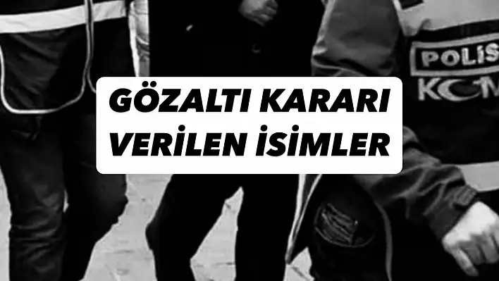 Ekrem İmamoğlu ile birlikte hakkında gözaltı kararı verilen isimler