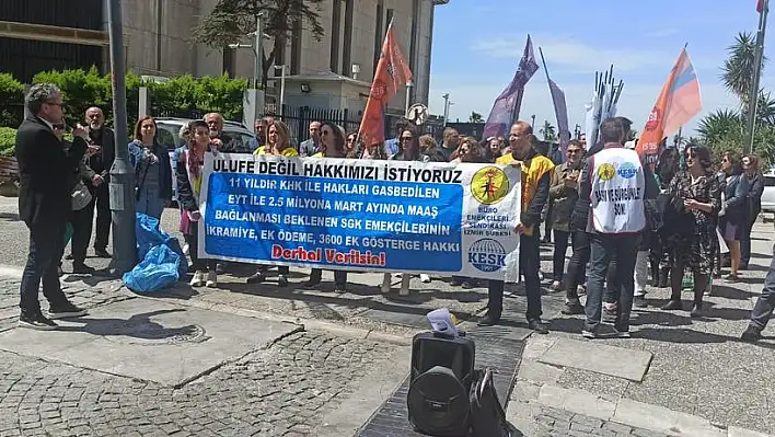 “Emekçiler burada Bakan Bilgin nerede?”