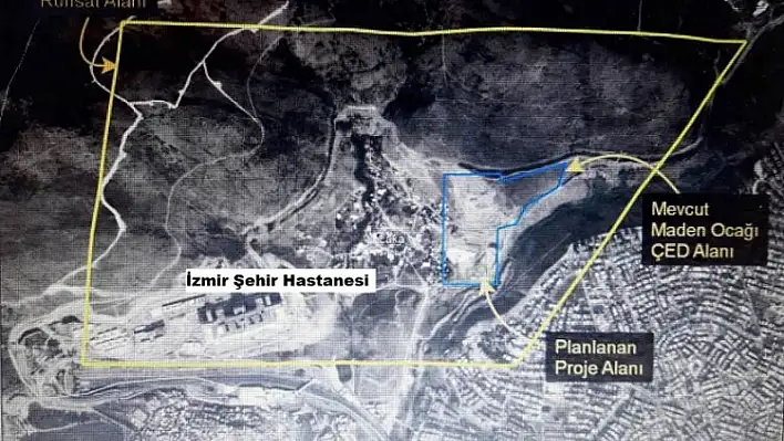 Hastanenin yanında taş ocağı ve santral!