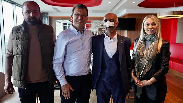 İmamoğlu Taşlı Saldırıda Yaralananlarla Buluştu