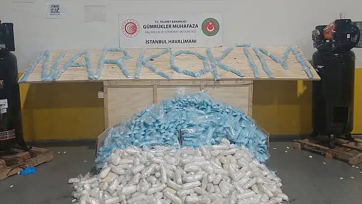 İstanbul Havalimanı’nda 427 kg uyuşturucu