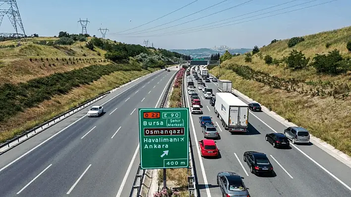 İstanbul-İzmir Otoyolu’nda bayram yoğunluğu