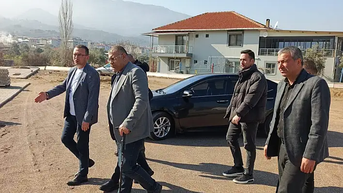 İZBETON Genel Müdürü Beydağ'da: İlçede Yol ve Altyapı Çalışmaları İncelendi