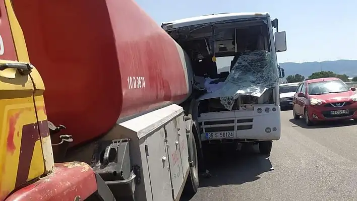 İzmir’de maden işçilerini taşıyan servis kaza yaptı: 16 yaralı