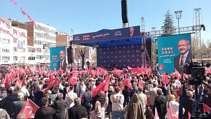 Kılıçdaroğlu’nun Uşak mitingine büyük ilgi