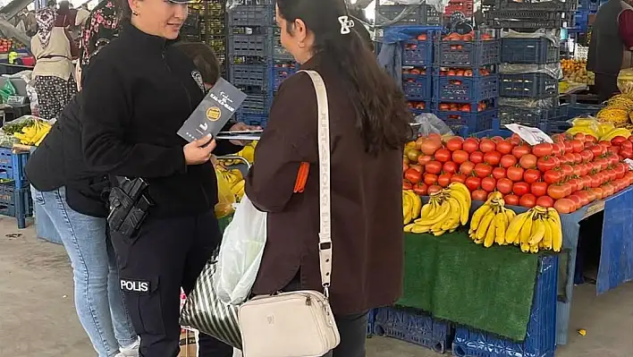Kiraz Pazarında Kadınlara KADES Uygulaması Tanıtıldı